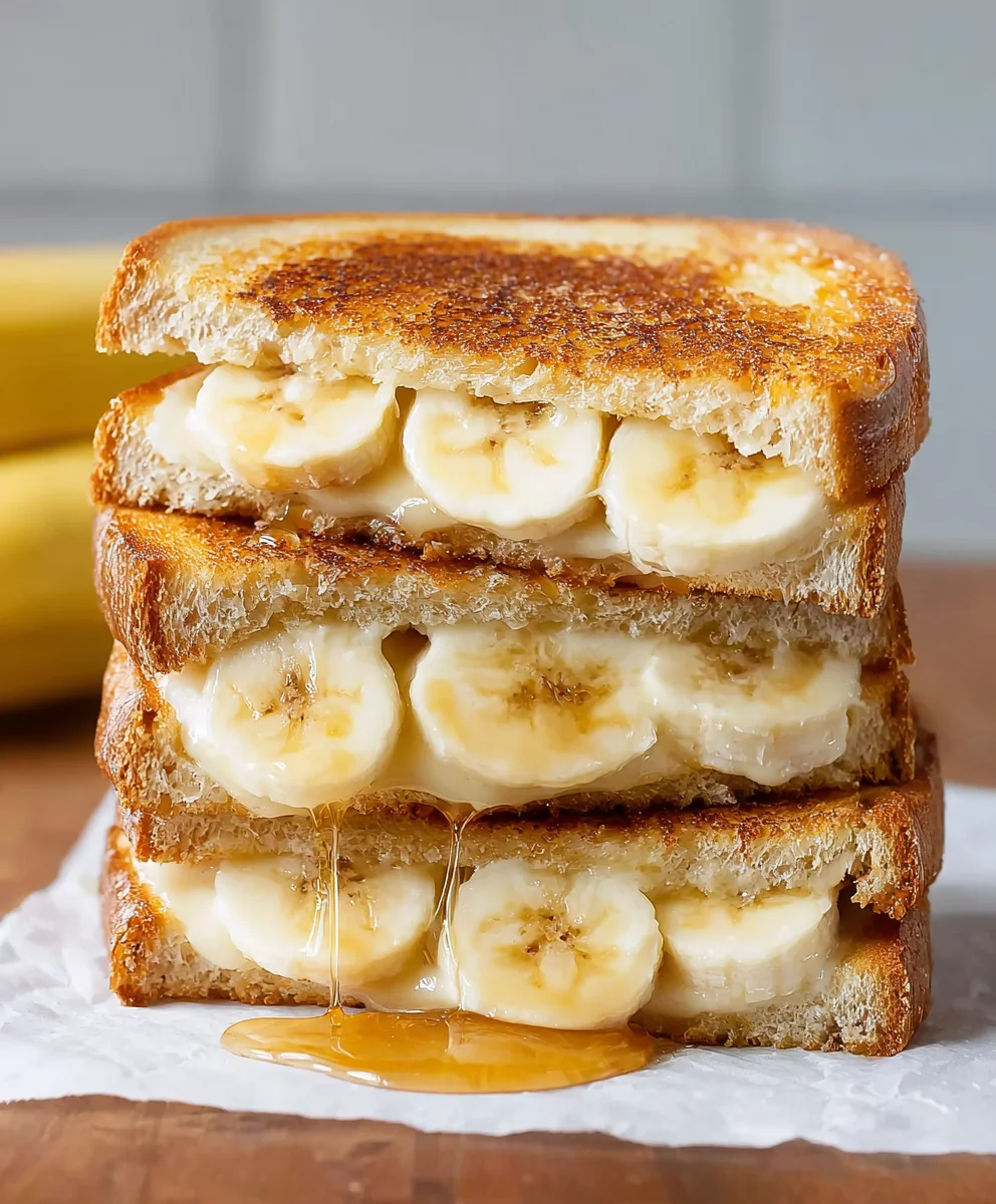 Honey Banana Grilled Cheese Sandwich Recipe