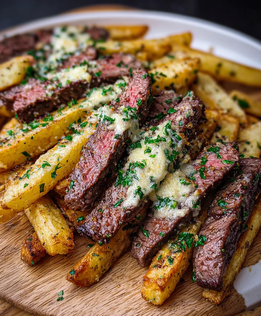 Garlic Parmesan Steak Fries - Crispy & Delicious
