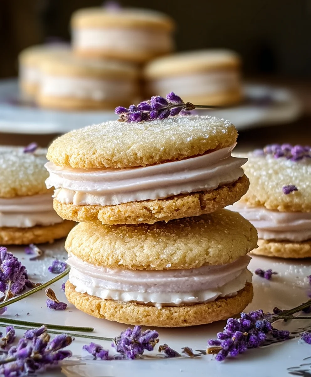Lemon Lavender Sandwich Cookies-Sweet Treat