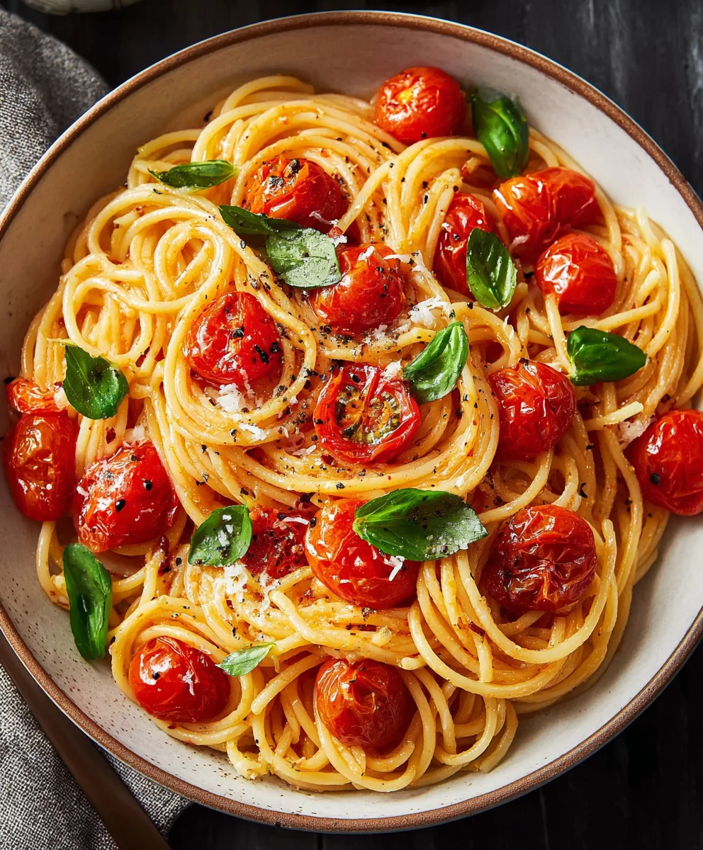 Simple Cherry Tomato Pasta Recipe- Quick & Easy Meal