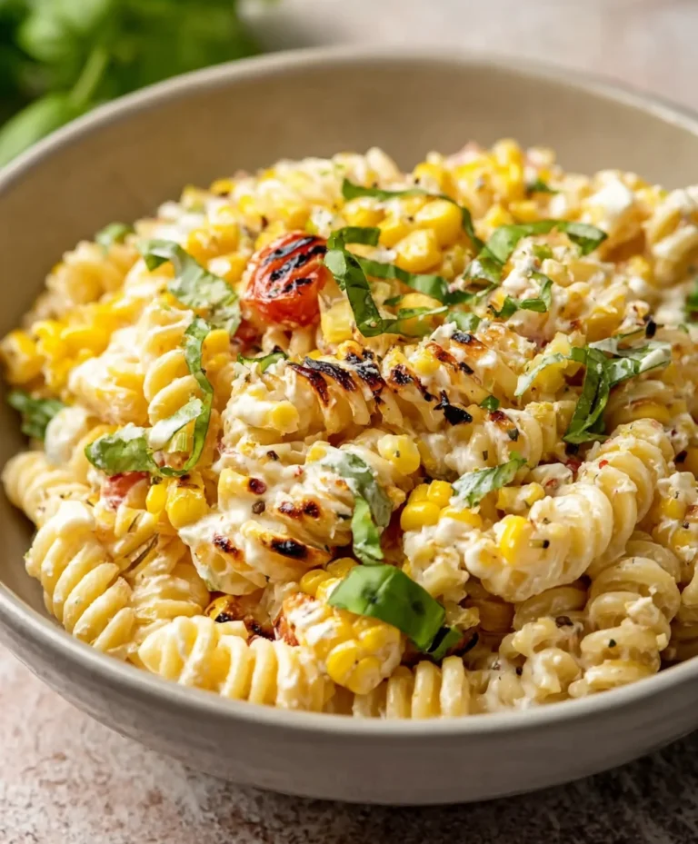 Creamy Street Corn Pasta Salad-Taste of Summer