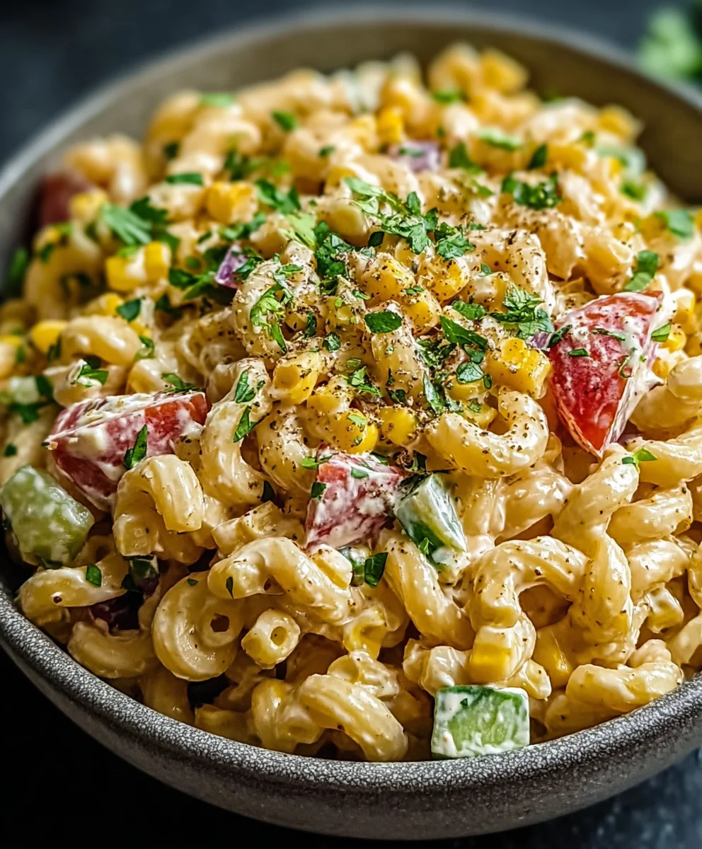 Mexican Street Corn Pasta Salad Recipe - Flavor Fiesta