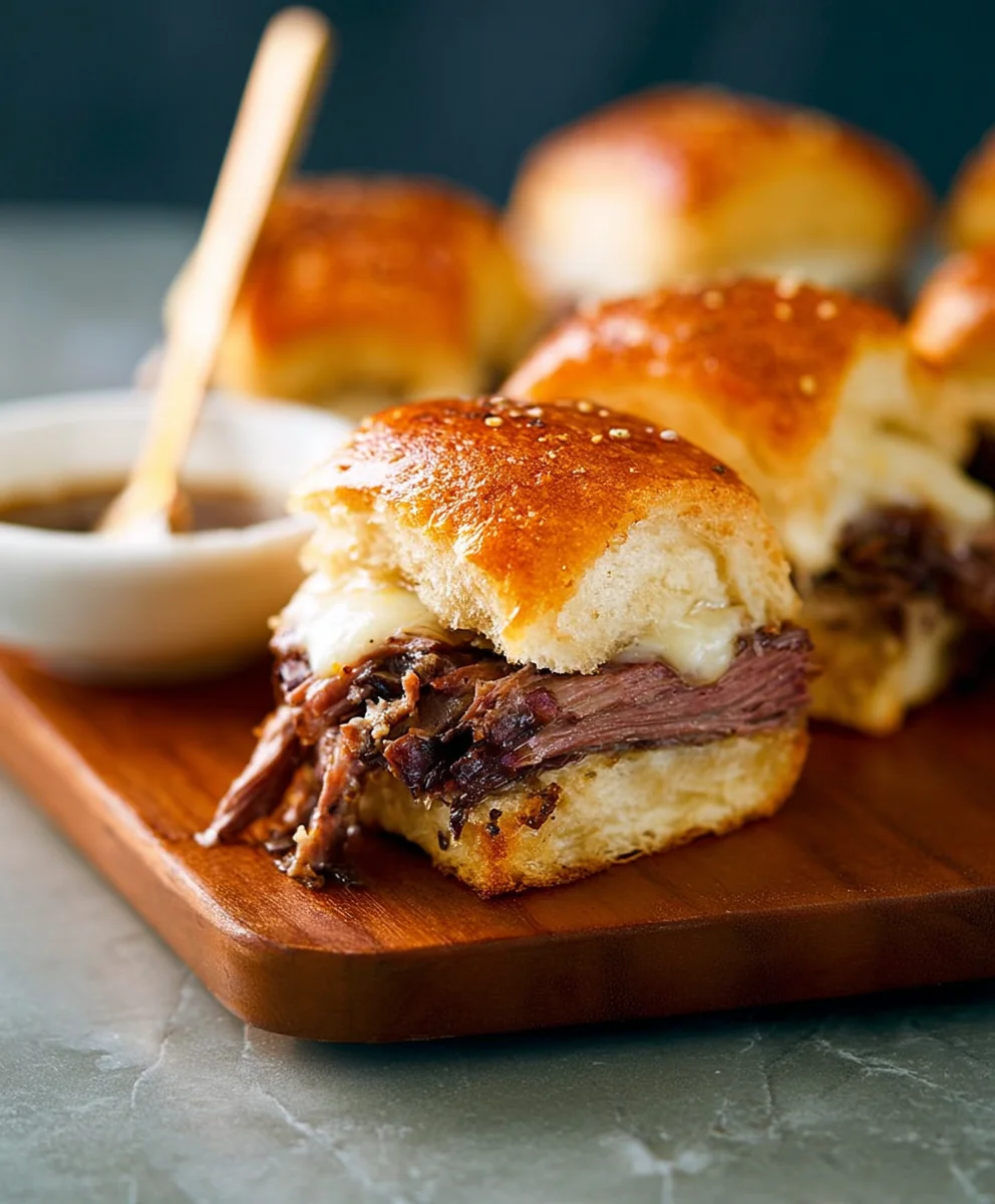 Easy French Dip Sliders Recipe - Flavorful Beef Sandwich