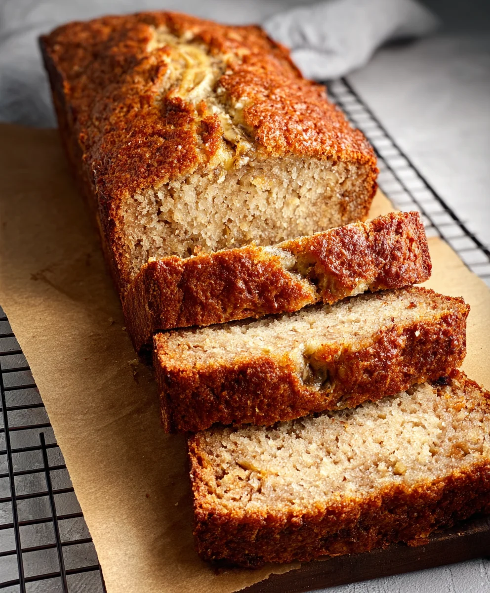 Healthy Cottage Cheese Banana Bread - Delicious Moist Loaf