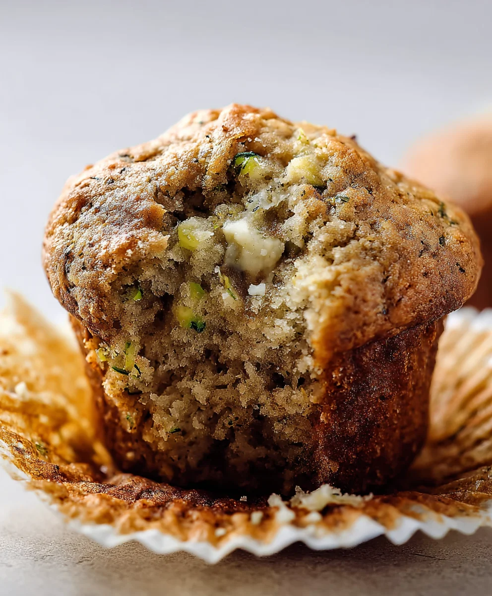 Moist Banana Zucchini Muffins - Easy & Delicious