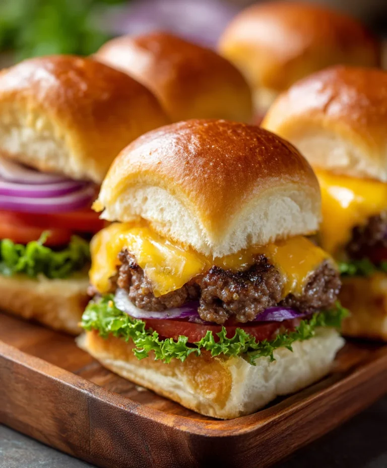 Cheeseburger Sliders Hawaiian Rolls Easy Beef Recipe