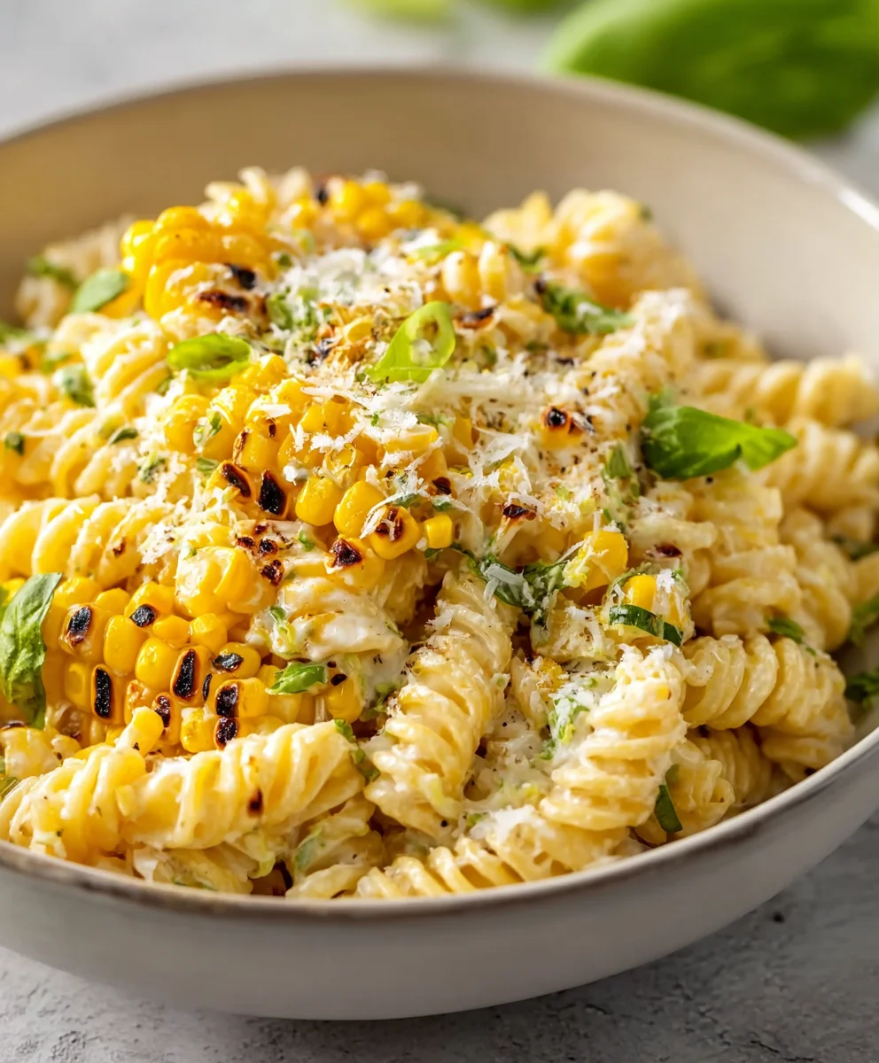 Creamy Street Corn Pasta Salad-Taste of Summer
