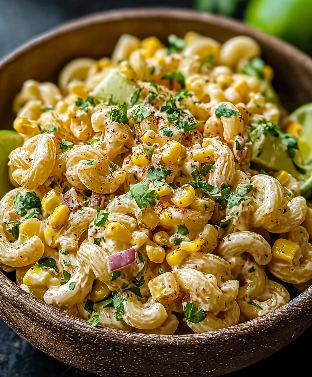 Mexican Street Corn Pasta Salad Recipe - Flavor Fiesta