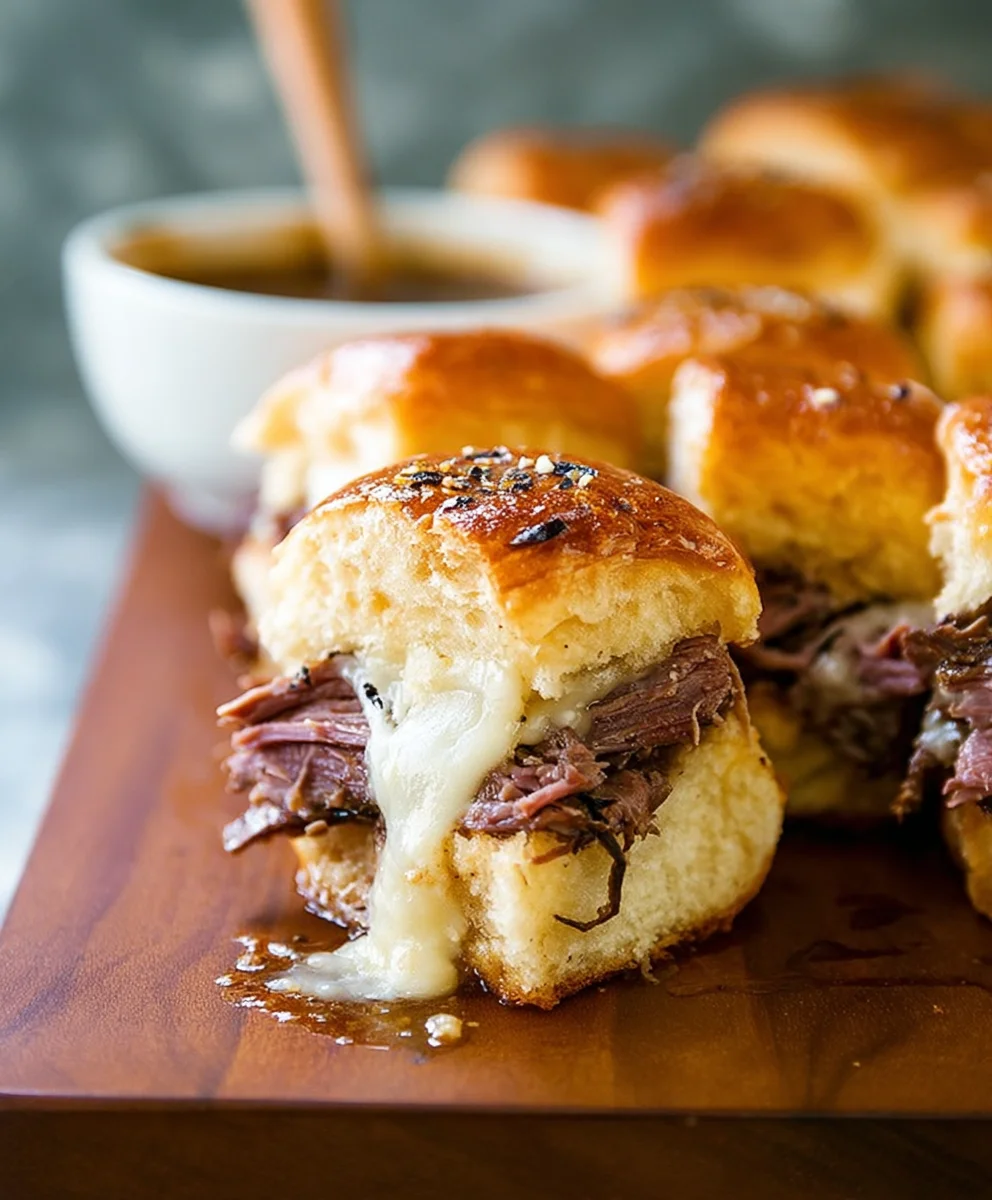 Easy French Dip Sliders Recipe - Flavorful Beef Sandwich