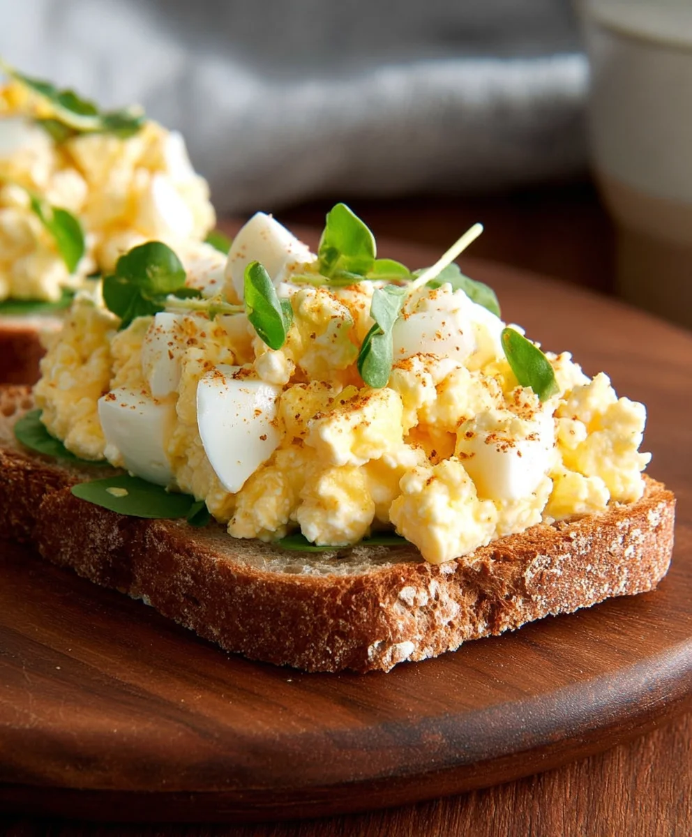 Healthy Egg Salad No Mayo Cottage Cheese Delight