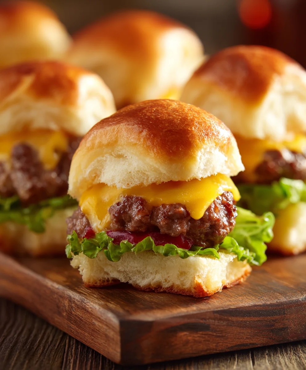 Cheeseburger Sliders Hawaiian Rolls Easy Beef Recipe