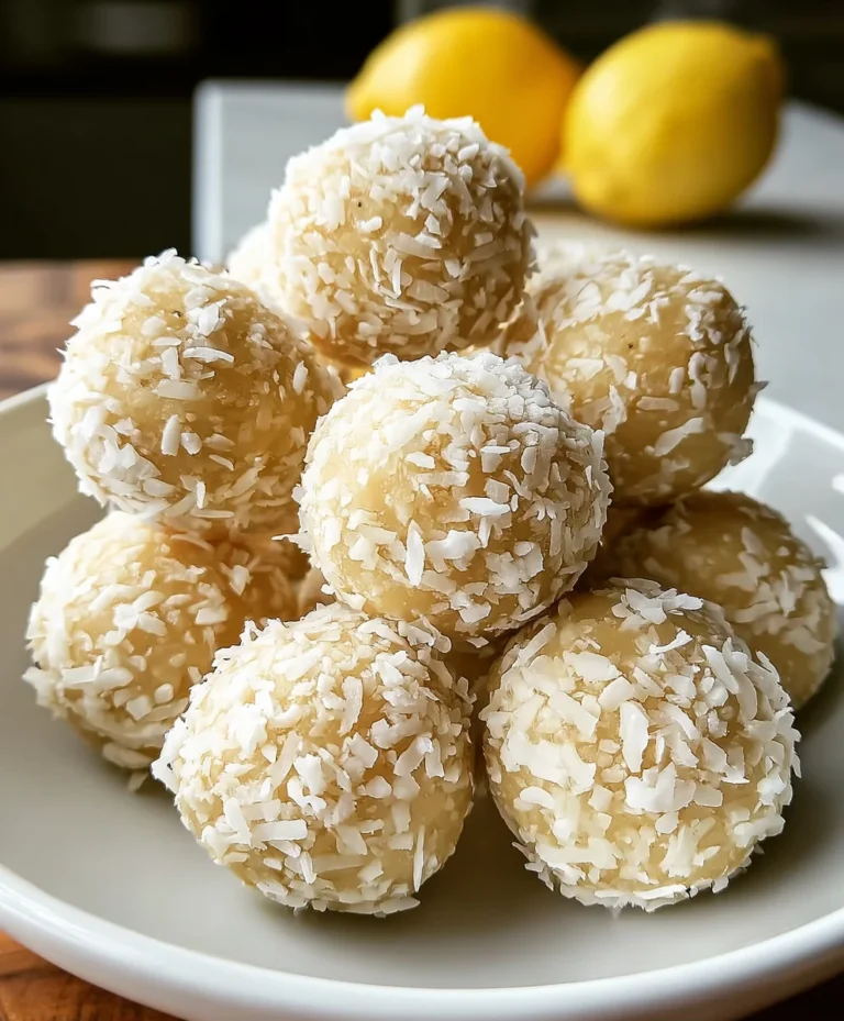 Lemon Coconut Protein Balls-Healthy Energy Bites