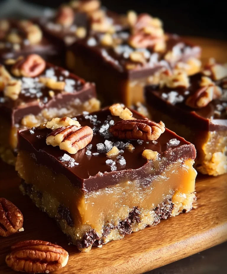Easy Turtle Bars Recipe-Chewy Caramel Pecan Brownies