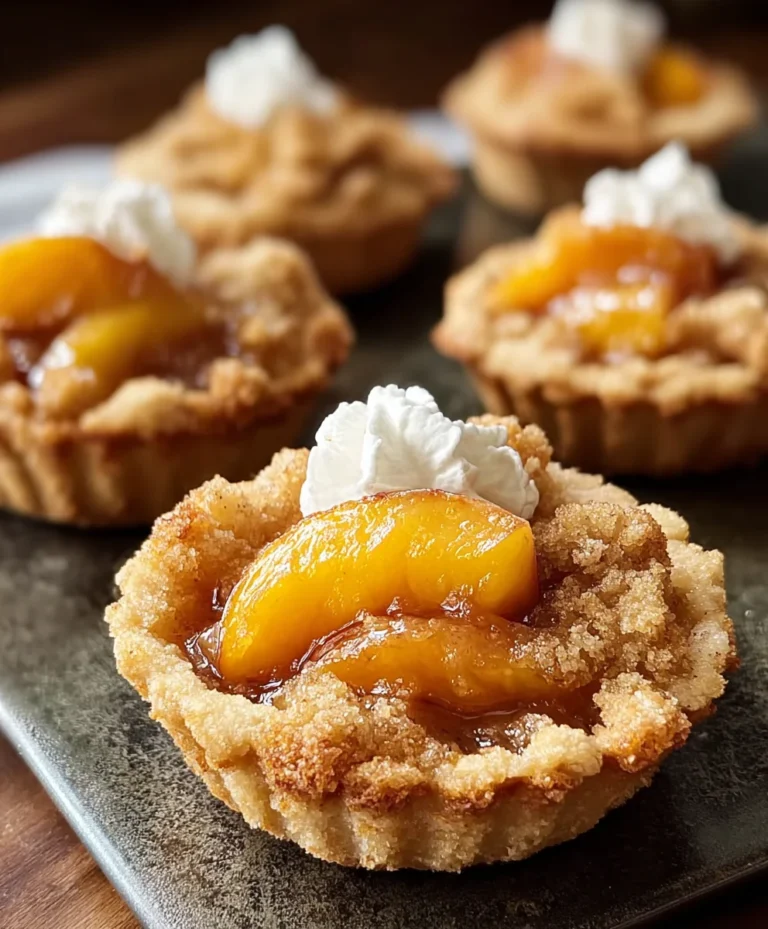 Peach Cobbler Cookie Cups-Sweet Dessert Treat
