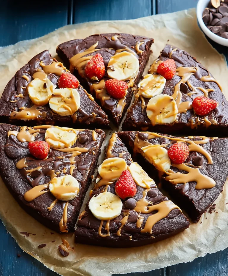 Chocolate Peanut Butter Pizza – Easy Dessert Recipe