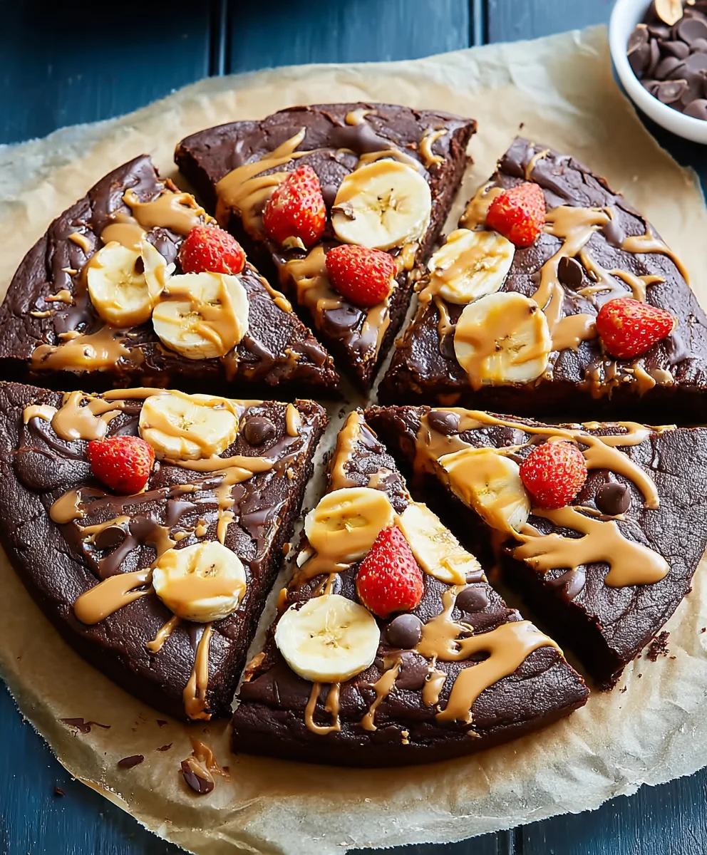 Chocolate Peanut Butter Pizza - Easy Dessert Recipe