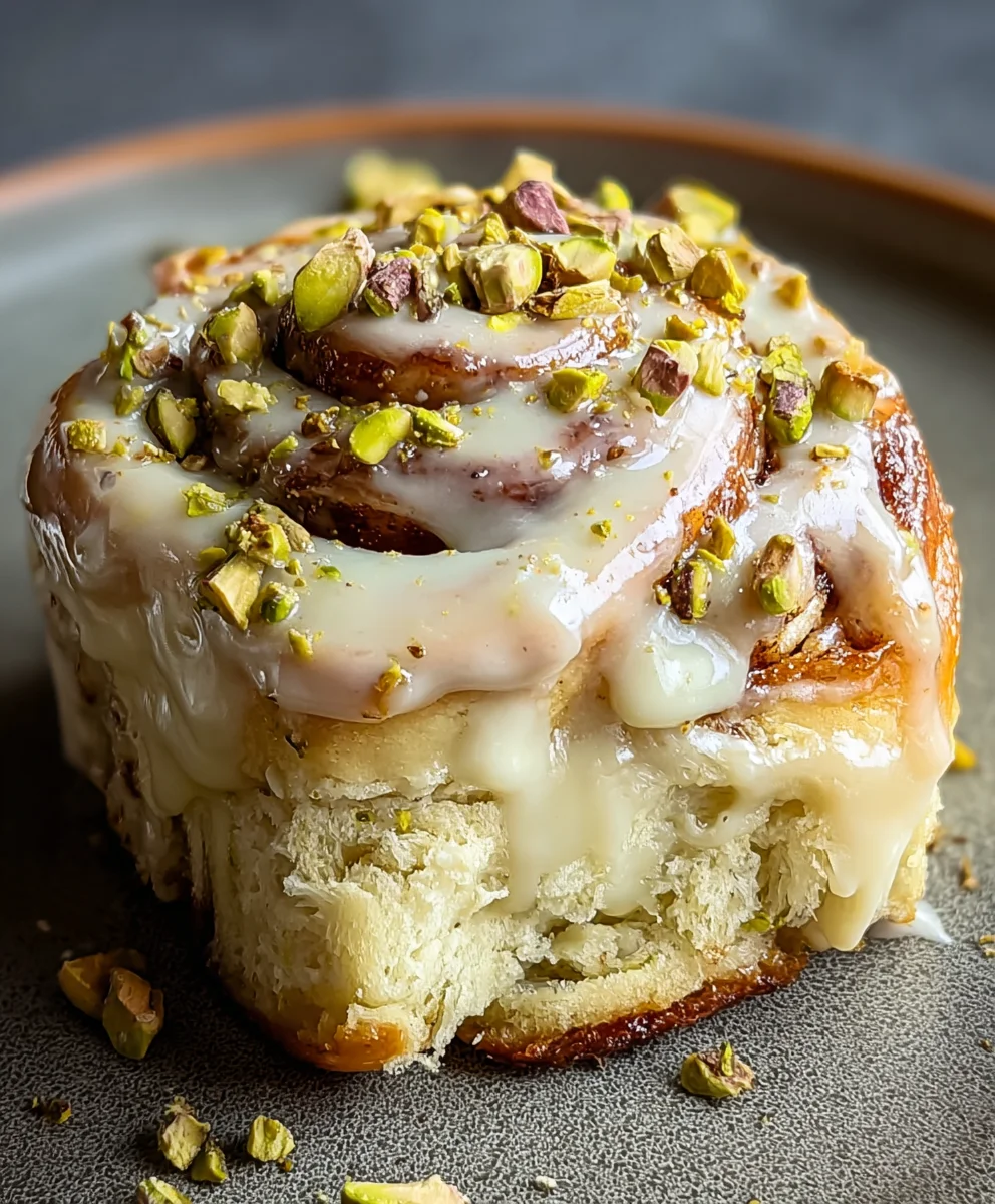 Small Batch Pistachio Cinnamon Rolls Creamy Bliss