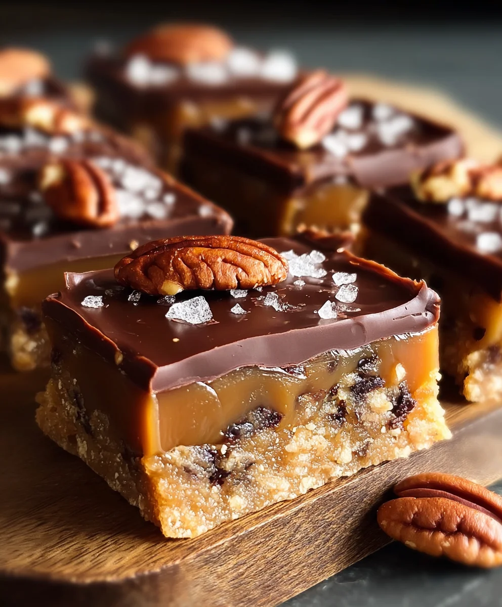 Easy Turtle Bars Recipe-Chewy Caramel Pecan Brownies