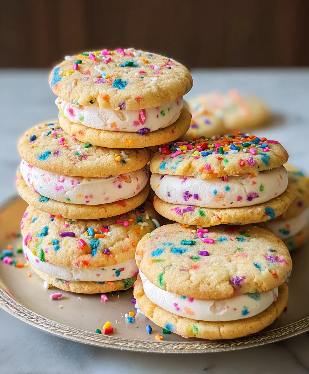 Funfetti Sandwich Cookies - Easy & Delicious Party Treat