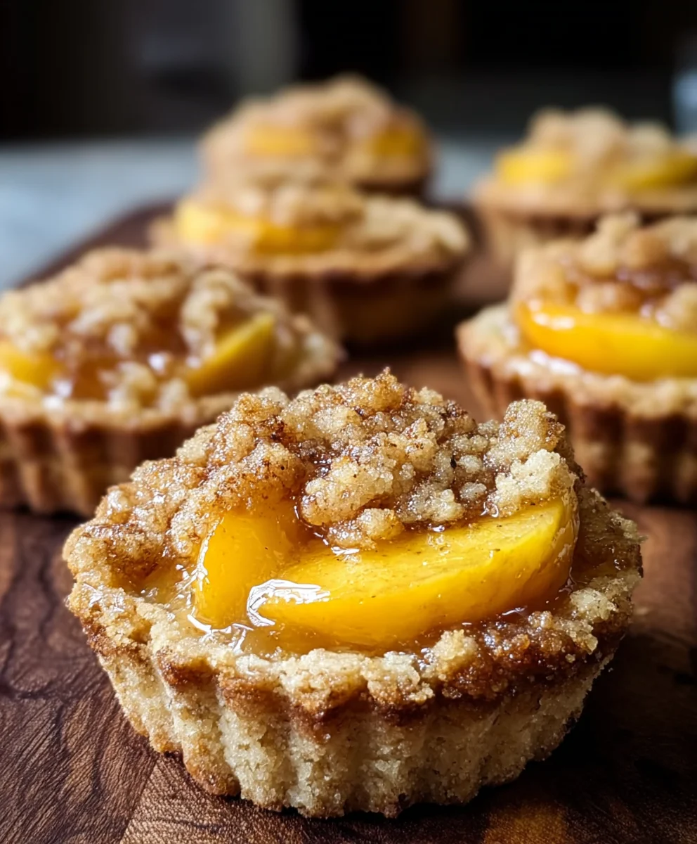 Peach Cobbler Cookie Cups-Sweet Dessert Treat