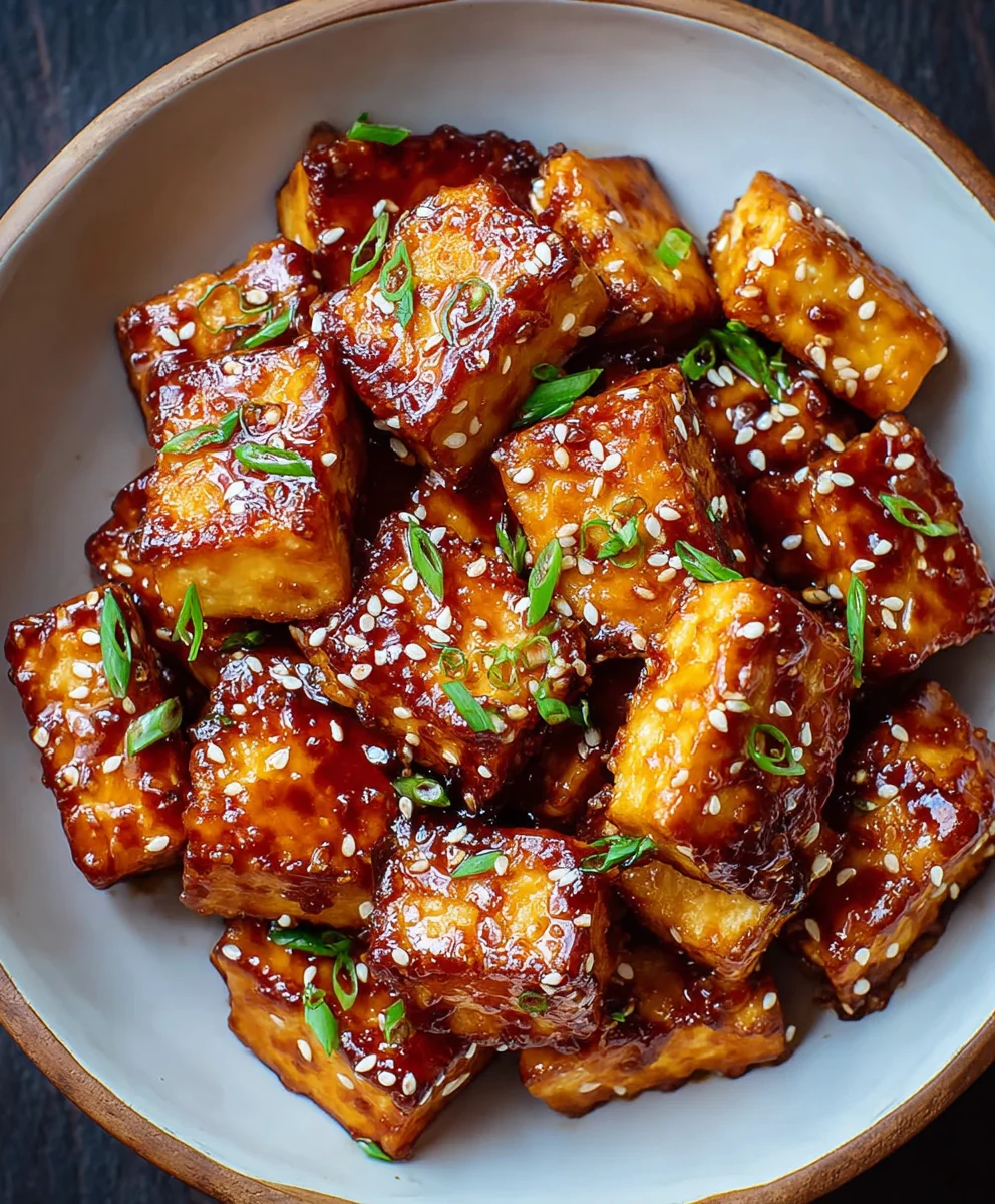 Crispy Sticky Tofu Recipe - Easy & Delicious