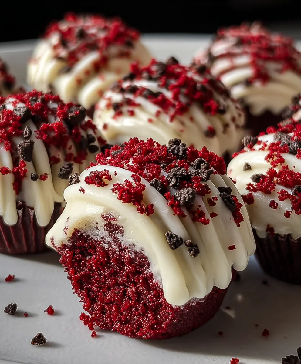Cookies & Cream Red Velvet Bites-Delicious Treats