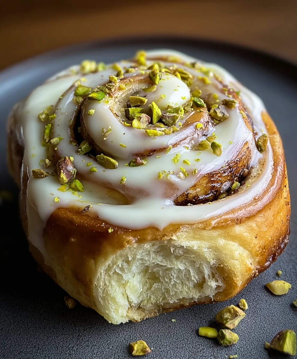 Small Batch Pistachio Cinnamon Rolls Creamy Bliss