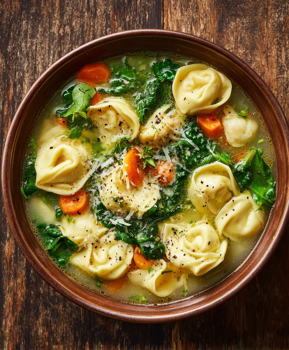 Easy Chicken Tortellini Soup Recipe-Quick & Hearty