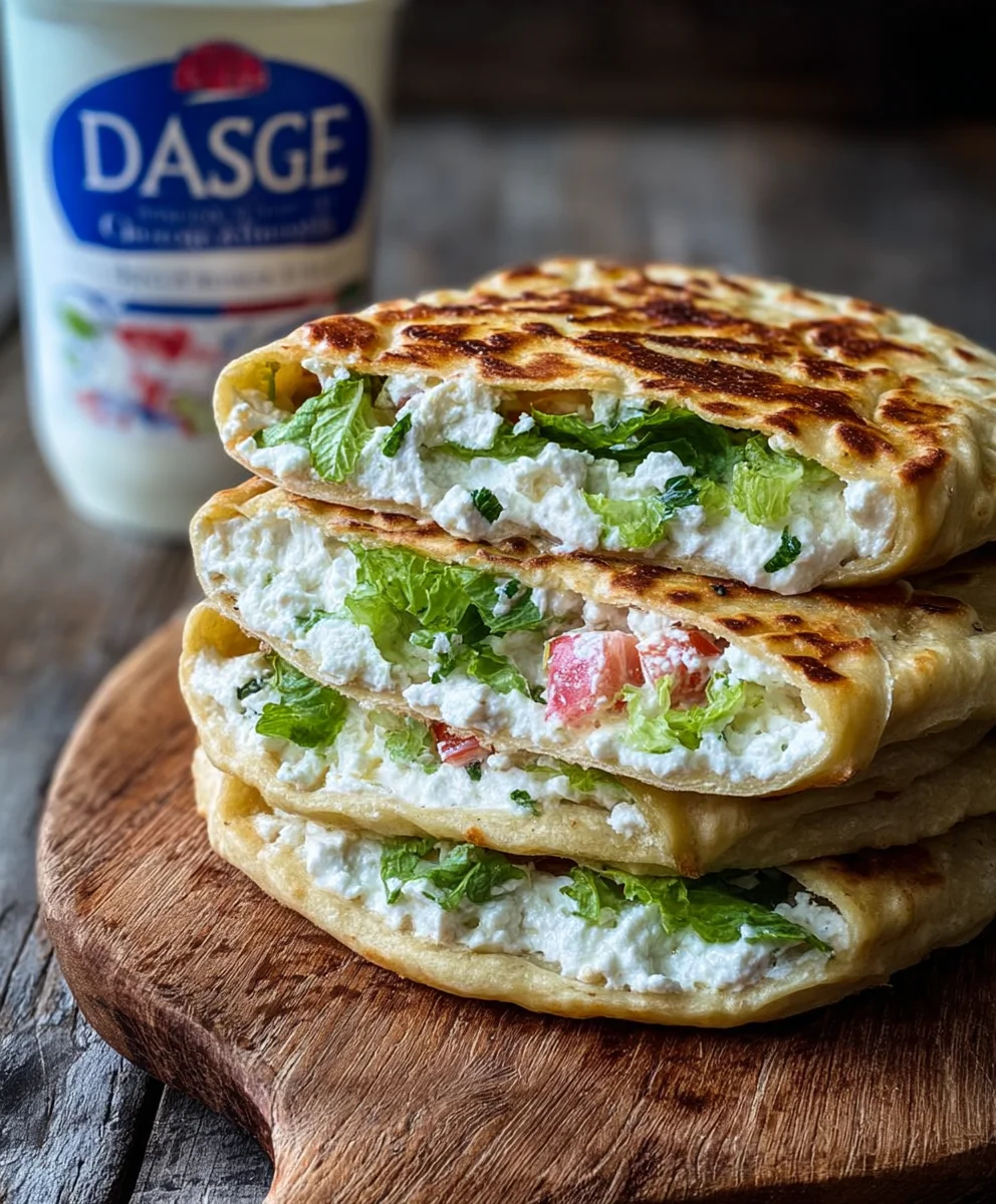 Easy Ingredient Cottage Cheese Flatbread
