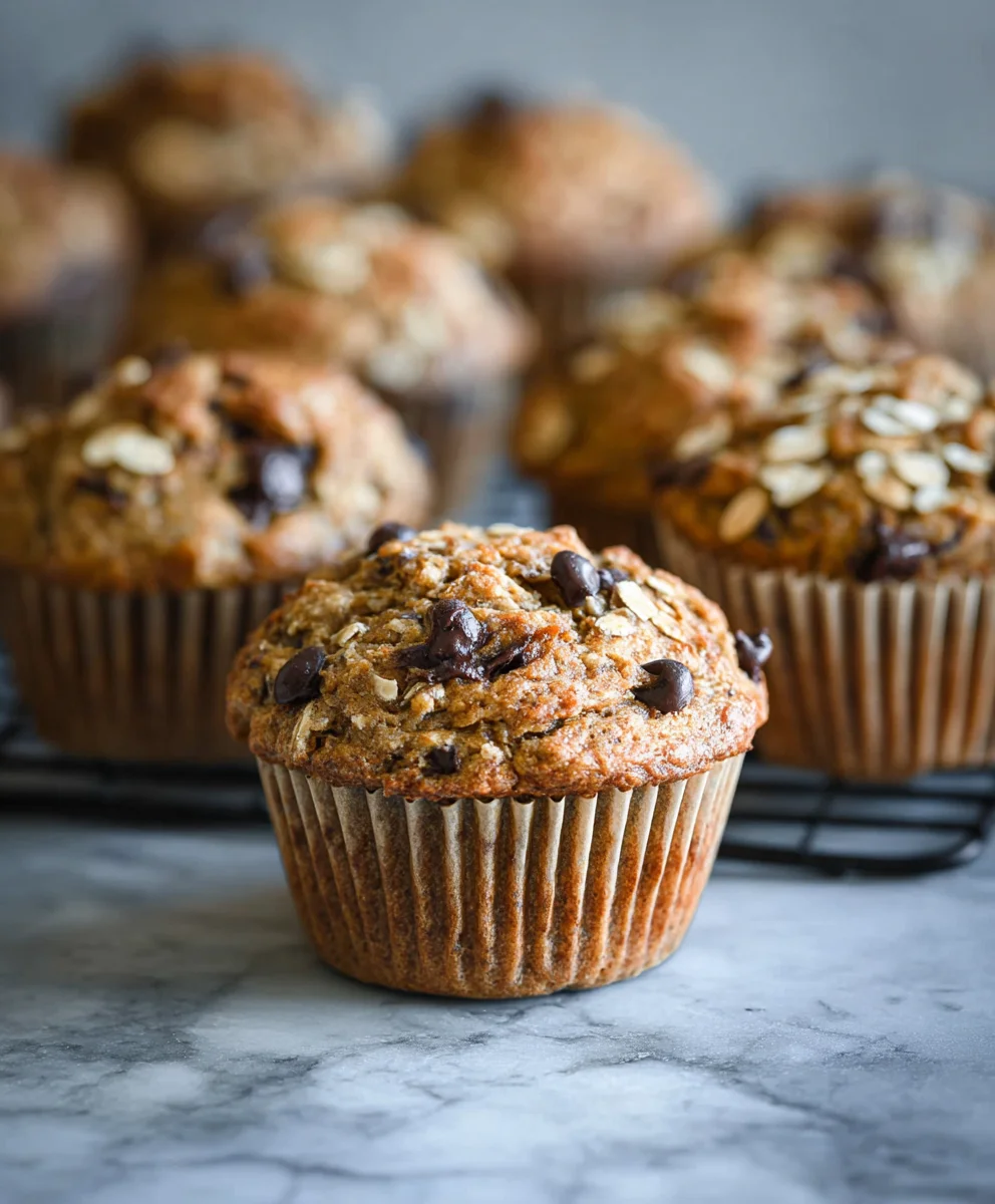 Healthy Banana Oatmeal Muffins-Easy Wholesome Treat