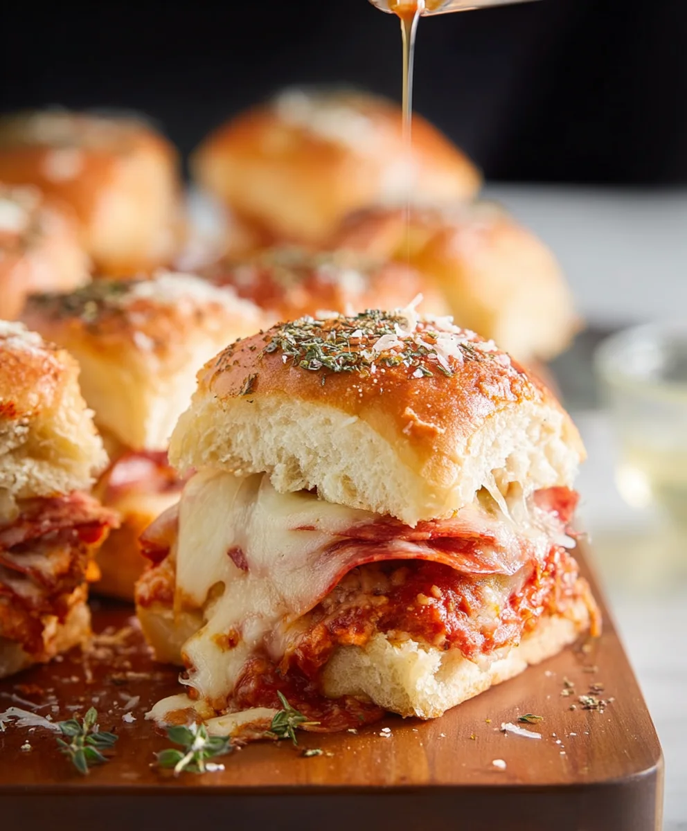 Easy Beef Pizza Sliders - Fun Party Appetizer