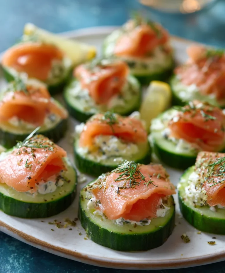 Cucumber Smoked Salmon Bites-Easy Appetizer Recipe