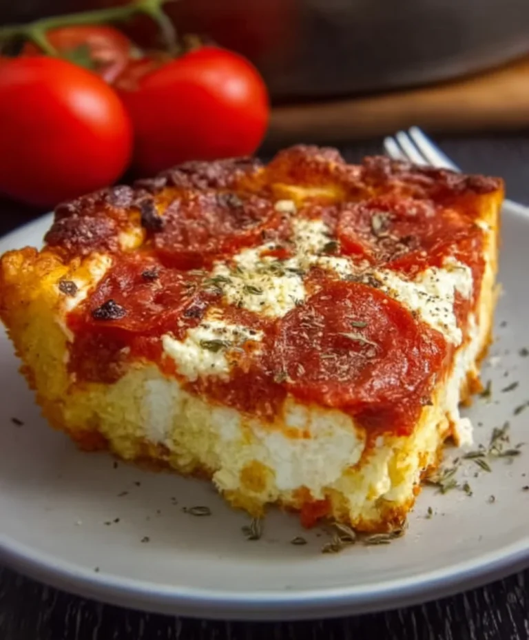 Easy Pizza Cottage Cheese Bake Recipe