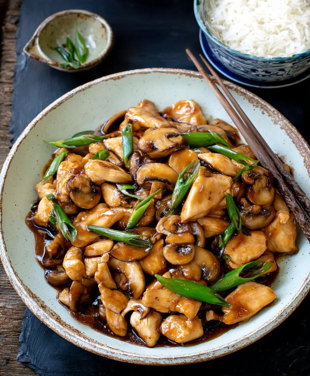 Easy Chicken Mushroom Stir Fry - Takeout Style