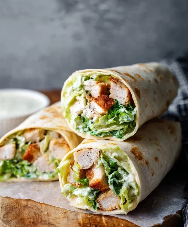 Chicken Caesar Wraps