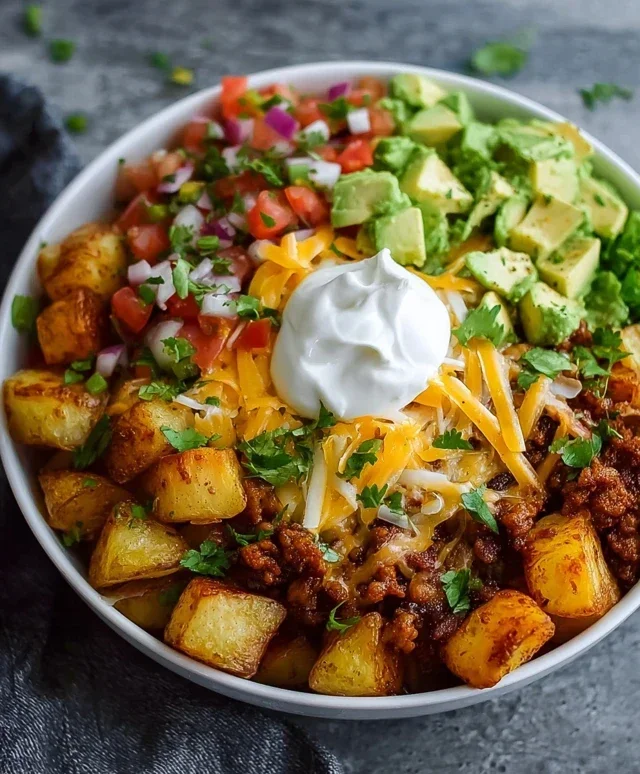 Loaded Potato Taco Bowl