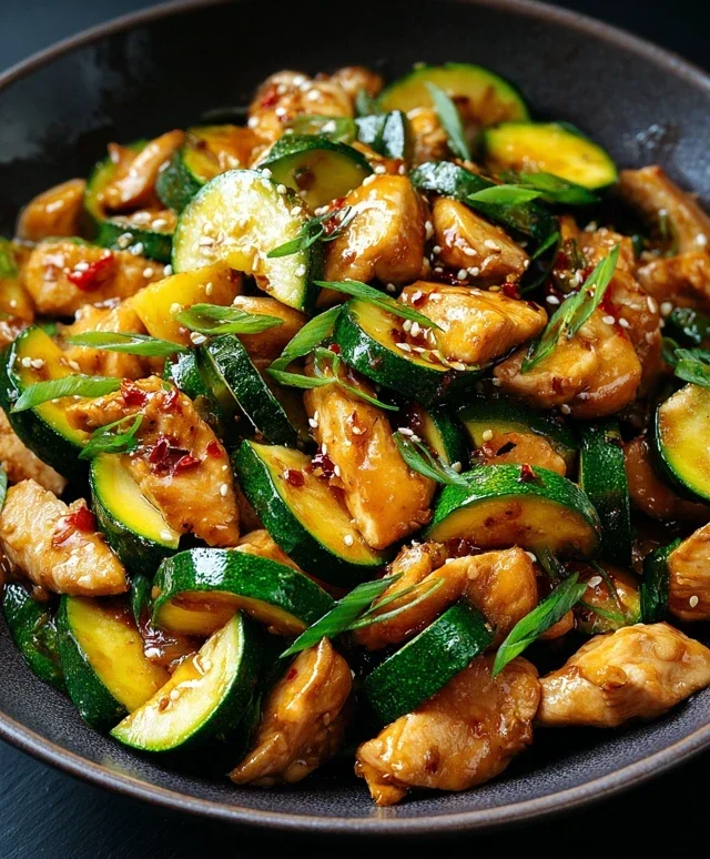 Chicken Zucchini Stir Fry