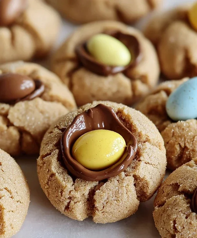 Cadbury Egg Kiss Cookies