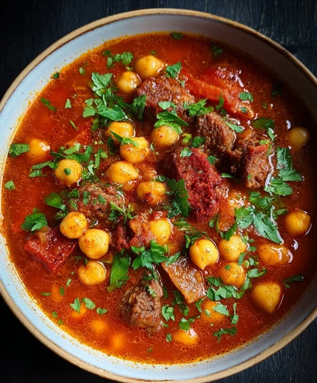 Beef Beef Chorizo Chickpea Stew