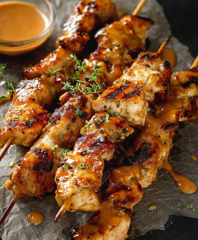 Bang Bang Chicken Skewers