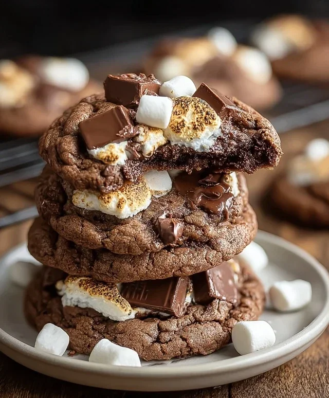 Hershey's Chocolate S'mores Cookies