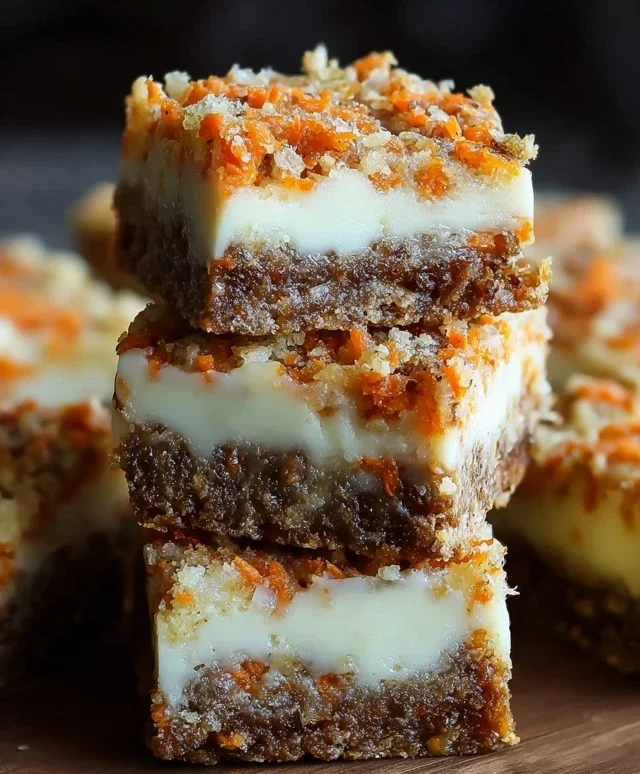 Irresistibly Indulgent Carrot Cake Cream Cheese Bars