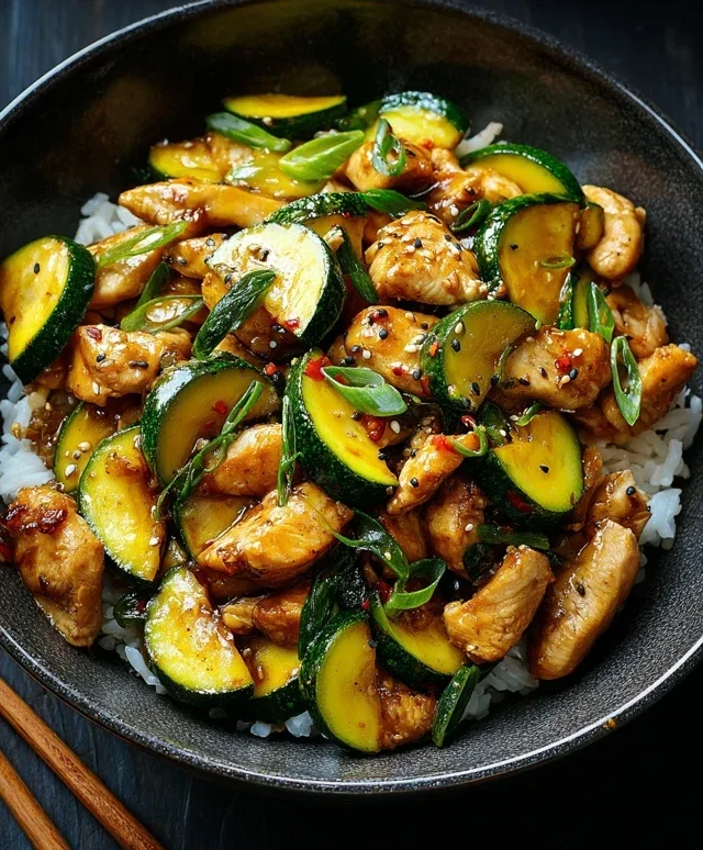 Chicken Zucchini Stir Fry