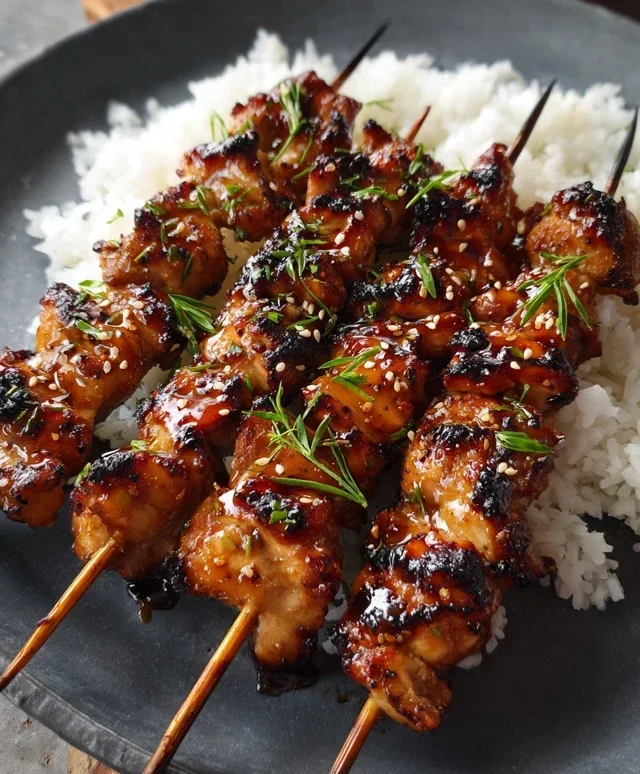 Teriyaki Chicken Skewers