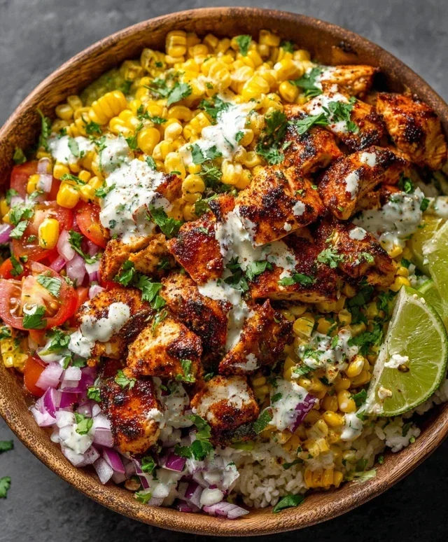 Tasty Street Corn Chicken Bowl