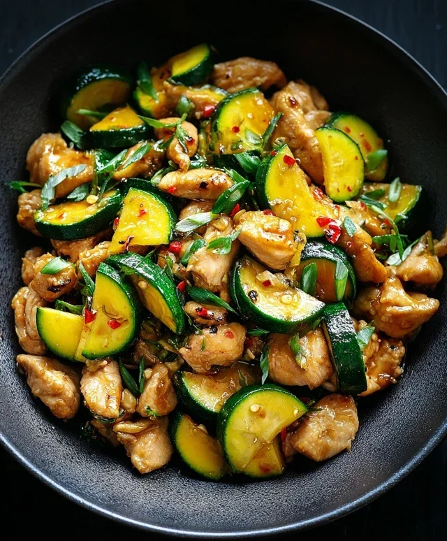 Chicken Zucchini Stir Fry