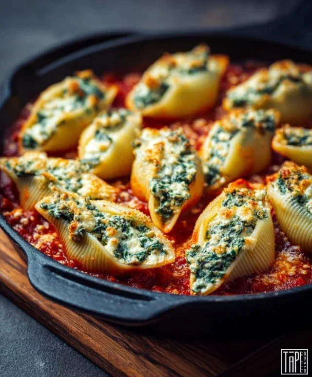 Spinach and Ricotta Stuffed Shells Recipe