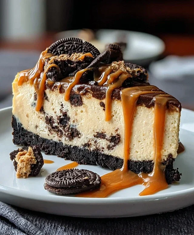 Oreo & Caramel Cheesecake
