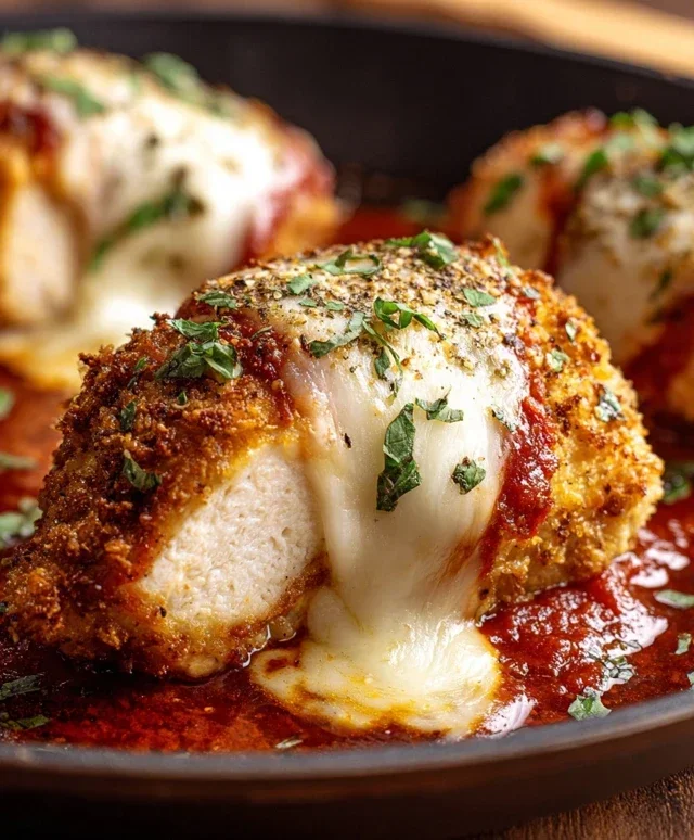 Stuffed Chicken Parmesan Dish