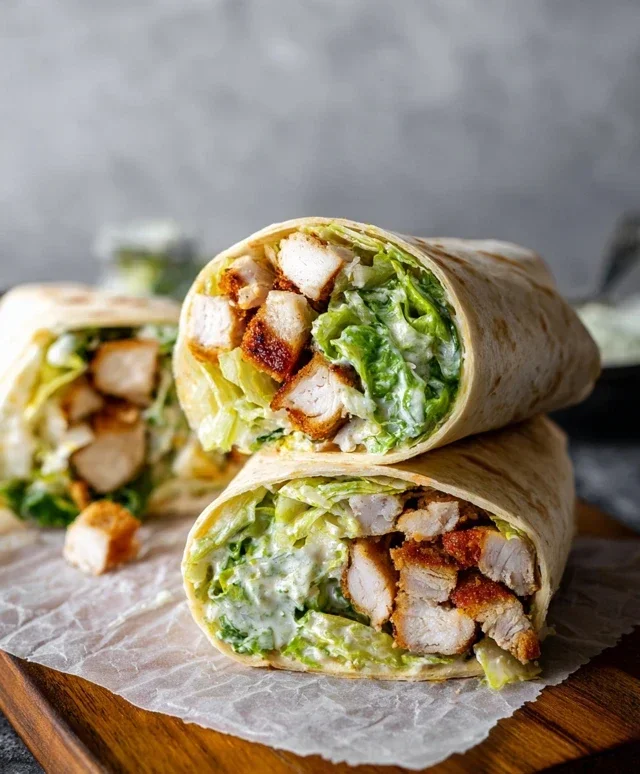 Chicken Caesar Wraps